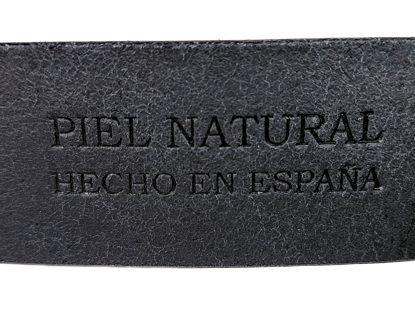 CINTURÓN CUERO MIURA NEGRO