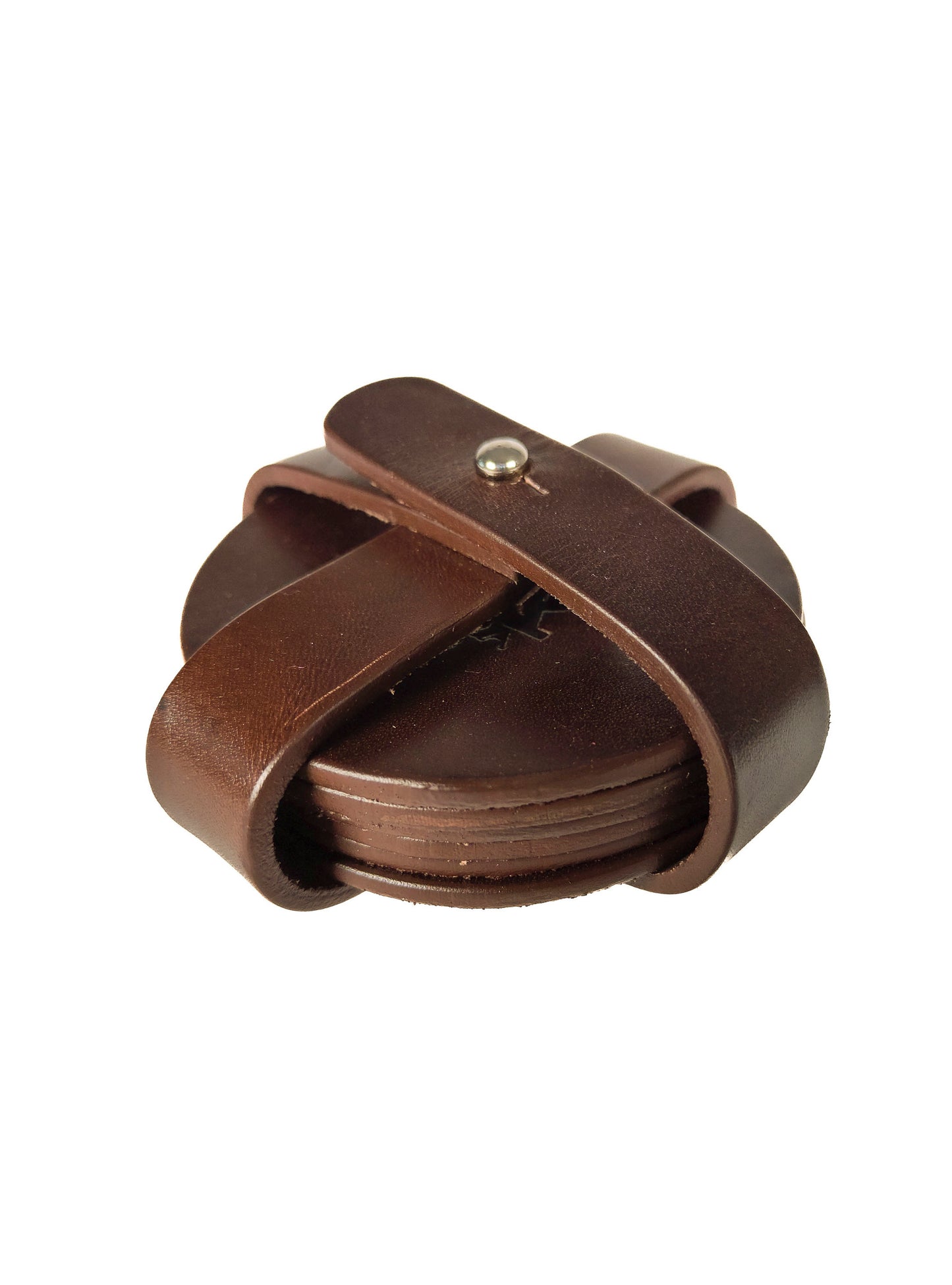 JUEGO 6 POSAVASOS CUERO MIURA